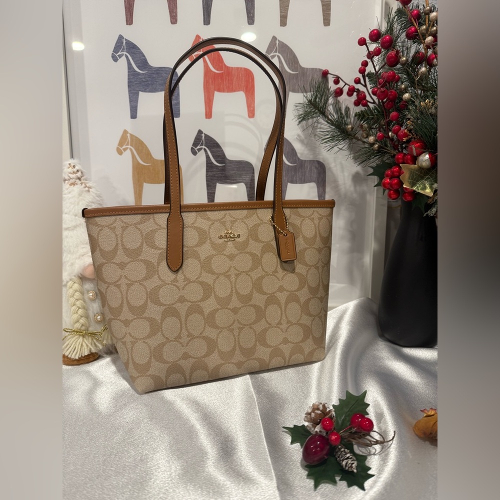 Coach Mini City Tote Canvas